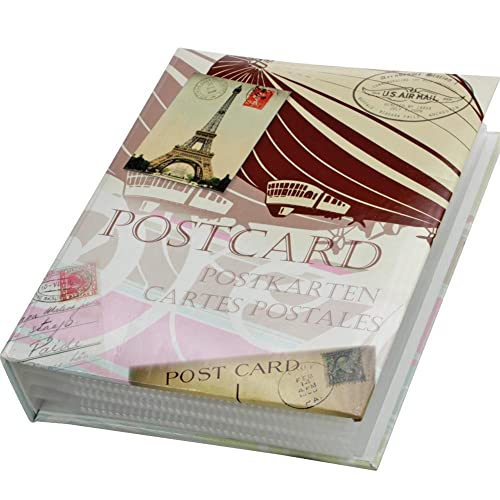 Postkartensammelalbum RETRO. Mit 50 Folienblättern. Gebunden. Format ca. 19 x 24 x 5,5 cm von SAFE